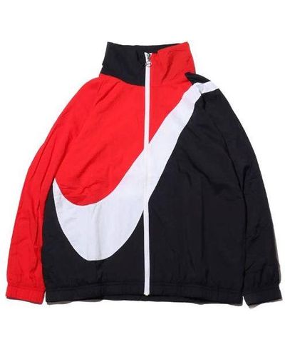 Nike Sportswear Swoosh Woven Sports Jacket - Red