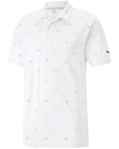 PUMA Cloudspun Love Golf Polo Shirt - White