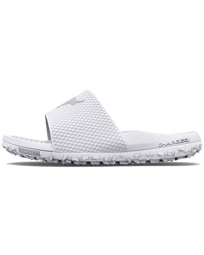 Under Armour Project Rock Slide - White