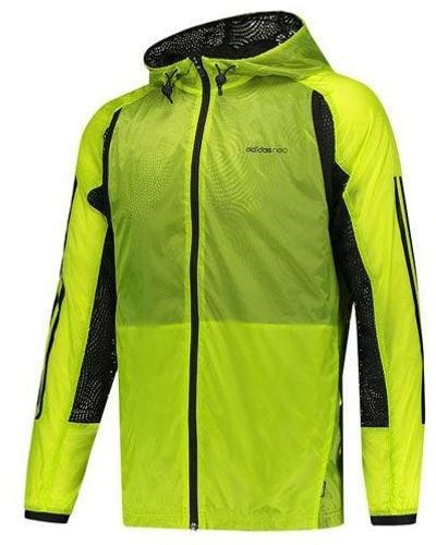 adidas Neo Colorblock Casual Sports Jacket - Green
