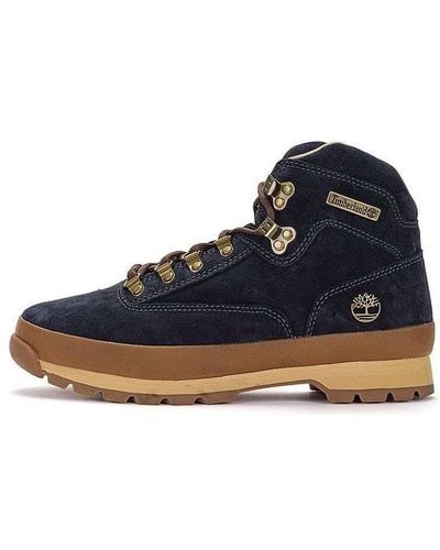 Timberland Euro Hiker Mid Lace Up Boots - Blue