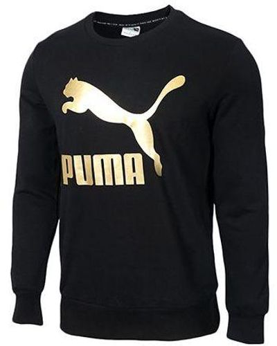 PUMA Classics Logo Crew Sports Round Neck Pullover - Blue
