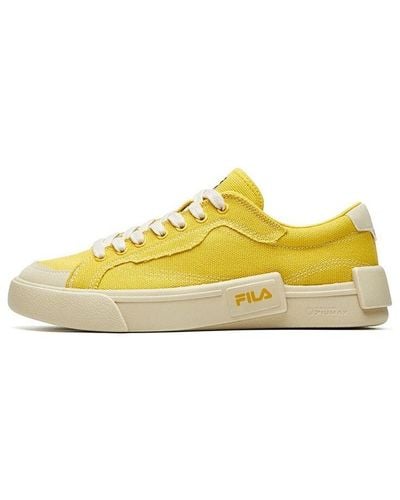 FILA FUSION Canvas Shoes - Yellow