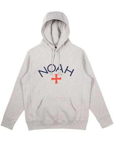 Noah Core Logo Heather Pullover Loose Alphabet Light - Gray