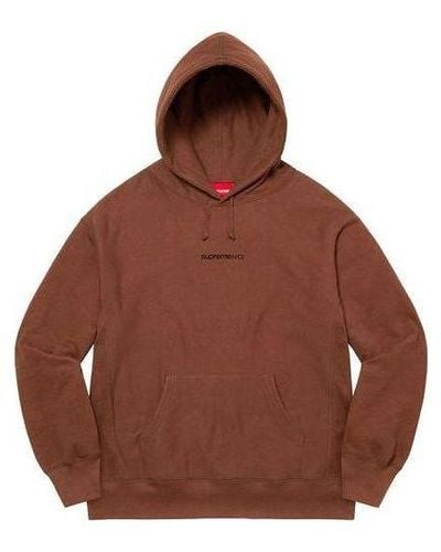 Supreme Number One Hooded Sweatshirt - Brown