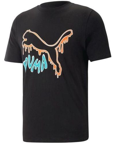 PUMA Graphic Melted Cat T-shirt - Black