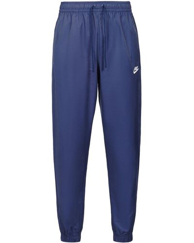 Nike Nsw Spe Wvn Athleisure Casual Sports Woven Bundle Feet Long Pants Navy - Blue
