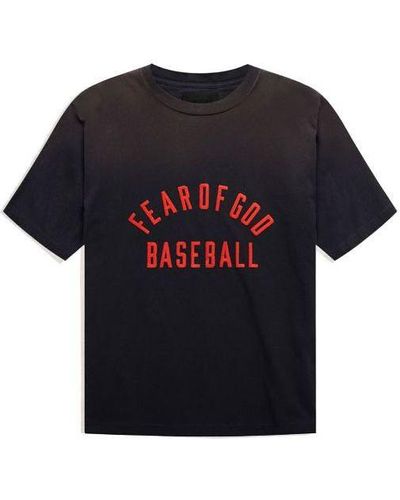 Fear Of God Baseball Tee - Black