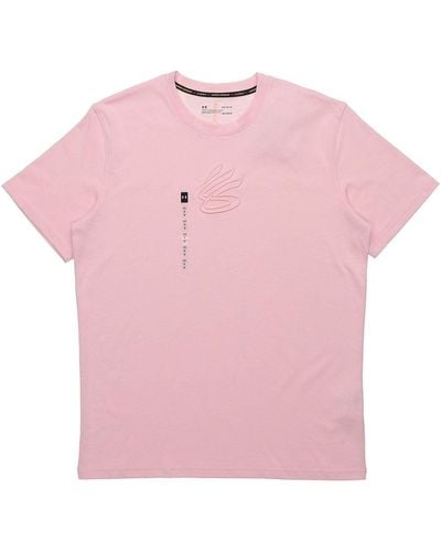 Under Armour Curry Embroidered Undrtd T-shirt - Pink