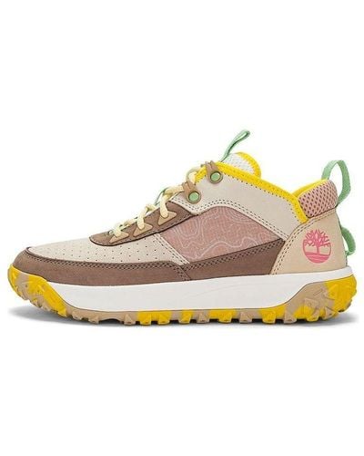 Timberland Greenstride Motion 6 Leather And Fabric Low Hiker - Natural