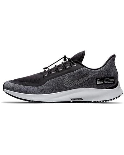 Nike Air Zoom Pegasus 35 Shield (black/metallic Silver/cool Grey) Running Shoes