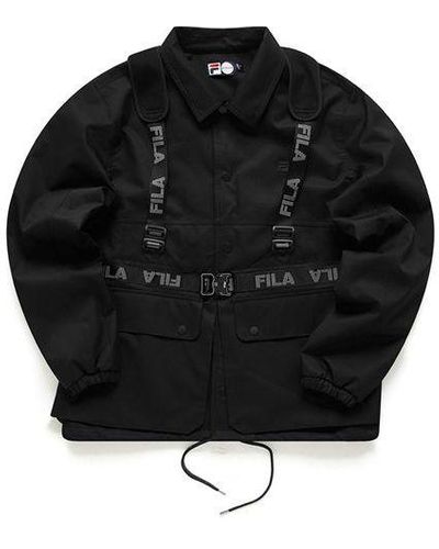 FILA FUSION Casual Sports Vest Jacket - Black
