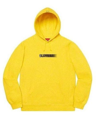 Supreme Motion Logo Hooded Sweatshirt - Yellow