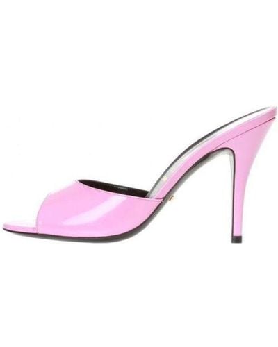 Gucci Slip On Stiletto Heeled Slides - Pink