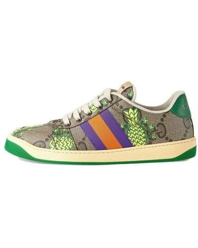 Gucci gg Tropical Patterns Sneakers - Green