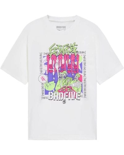 Li-ning Badfive Trap Graphic Loose Fit T-shirt - White