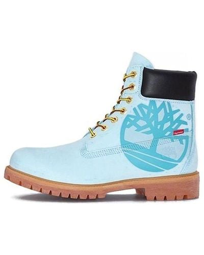 Timberland X Supreme 6 Inch Waterproof Boots - Blue