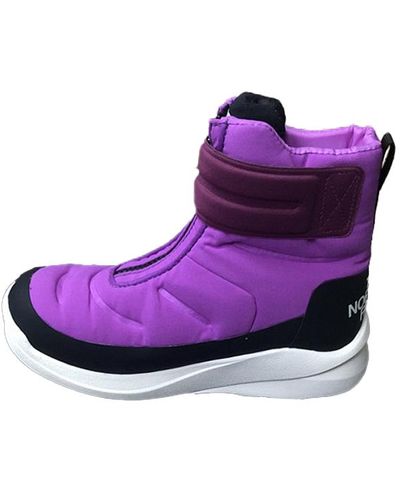 The North Face Nuptse Ii Strap Waterproof Boots - Purple