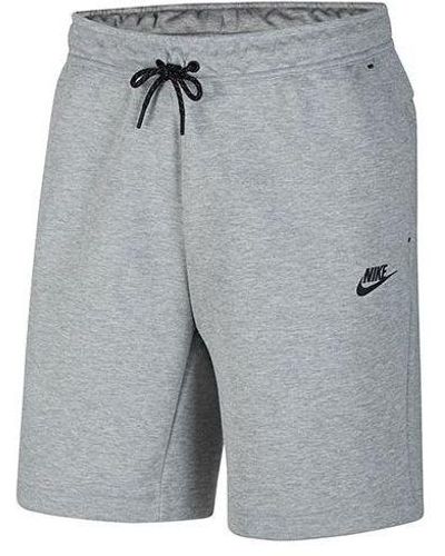Nike Sportswear Tech Fleece Athleisure Casual Sports Knit Breathable Shorts Gray