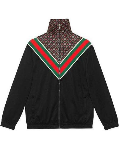 Gucci gg Star Oversize Jersey Jacket - Black