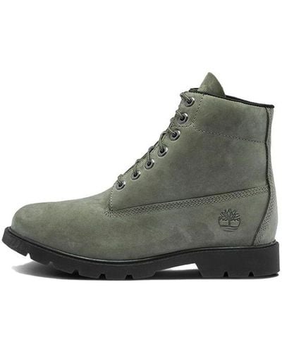 Timberland Basic 6 Inch Wide-fit Non-contrast Boots - Gray