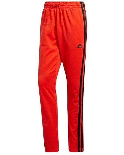 adidas Dame Vis Pant Stripe Sports Long Pants - Red