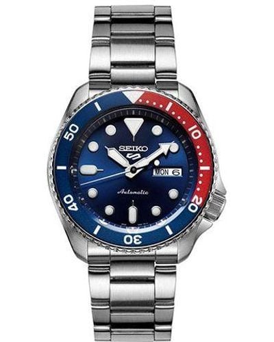Seiko No. 5 Sports Mechanical Watch Blue - Metallic