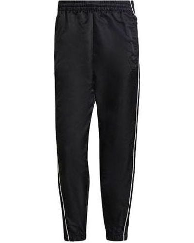 adidas Originals Blue Version Series Side Zipper Sports Long Pants - Black