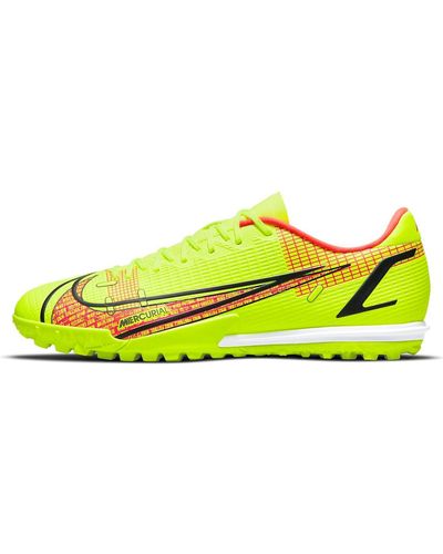Nike Mercurial Vapor 14 Academy Tf Turf Football Shoe Green - Yellow