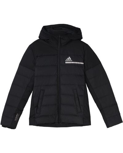 adidas Outdoor Sports Slim Fit Hooded Down Jacket - Black