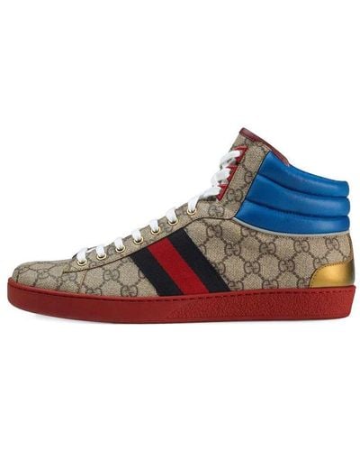 Gucci Ace gg High Top - Blue