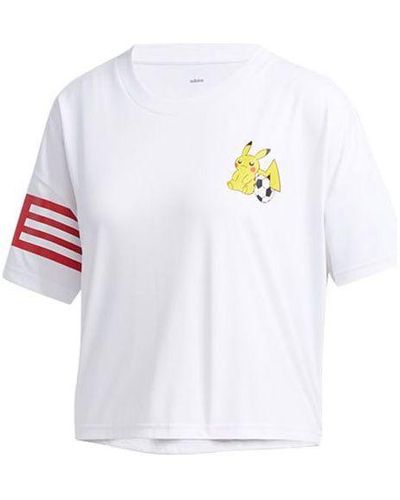 adidas Pokemon Cropped Jersey - White