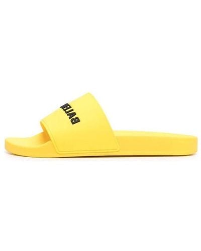 Balenciaga Pool Slides - Yellow