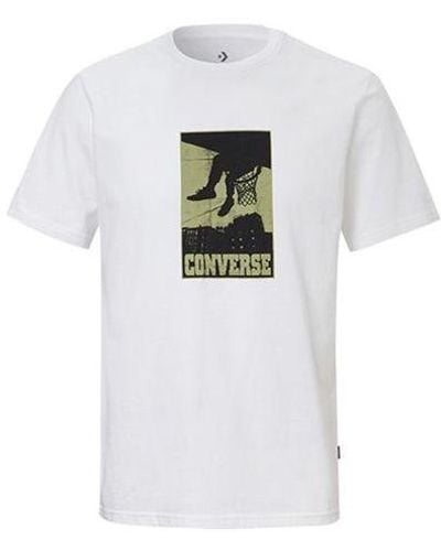 Converse All Star Printing Sports Short Sleeve - White