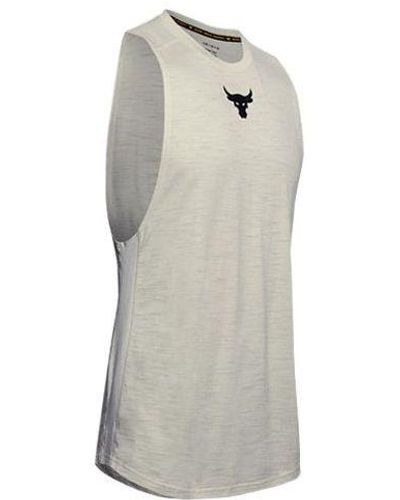 Under Armour Project Rock Charged Cotton Tank - Gray