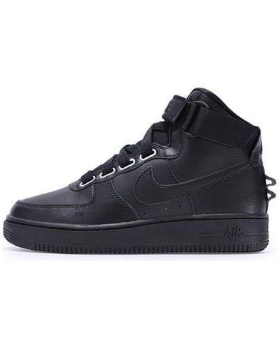 All black air on sale force 1 high top