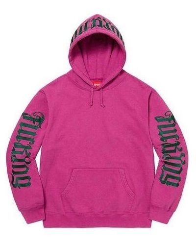 Supreme Ambigram Hooded Sweatshirt - Pink