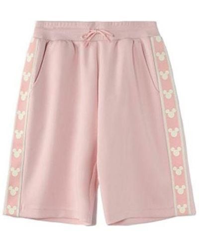 Li-ning X Disney Graphic Striped Shorts - Pink