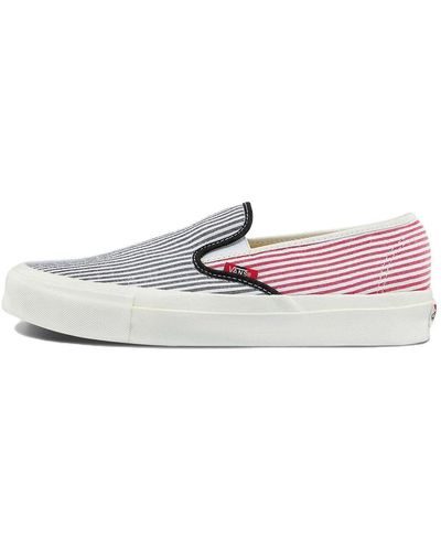 Vans Style 48 Lx Casual Fashion Skate Shoes Pink Stripe