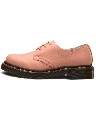 Dr. Martens 1461 Virginia Leather Oxford Shoes - Red