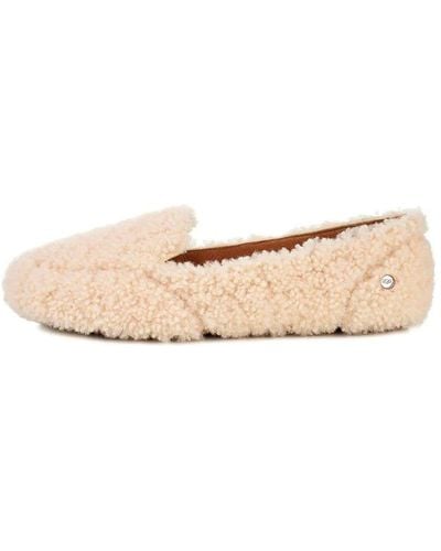 UGG Hailey Fluff Loafer Slip-on - Natural
