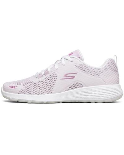 Skechers Go Walk Cool Running Shoes Pink - White