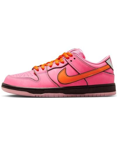 Nike X The Powerpuff Girls Sb Dunk Low Prox Qs - Pink