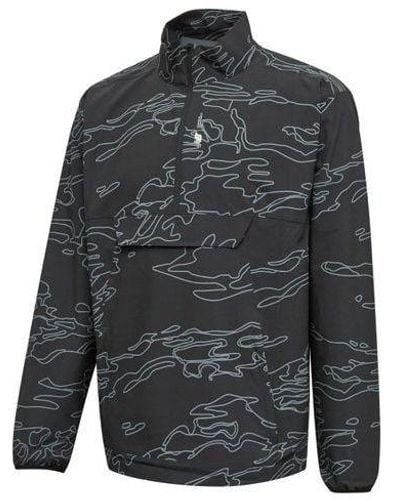 New Balance Printing Casual Stand Collar Long Sleeves Jacket Printing - Gray