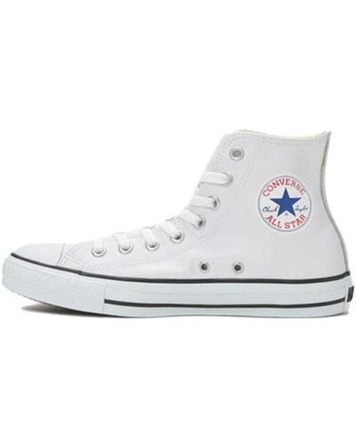Converse All Star Leather High Top - White