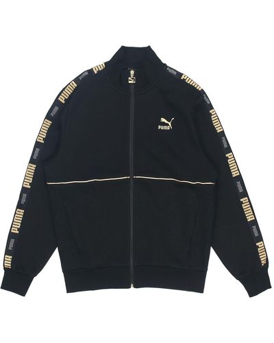 PUMA Luxe Logo Sports Stand Collar Jacket - Black