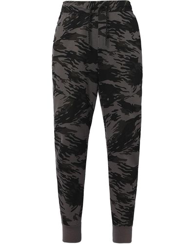 Nike Tech Fleece Camouflage Printing Casual Bundle Feet Long Pants Iron Gray