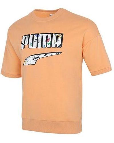 PUMA Logo Essentials T-shirt - Orange