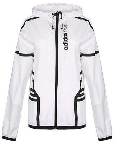 adidas Neo Casual Windproof Cozy Jacket - White