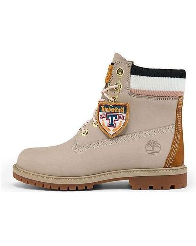 Timberland Premium 6 Inch Heritage Cupsole Boots - Natural